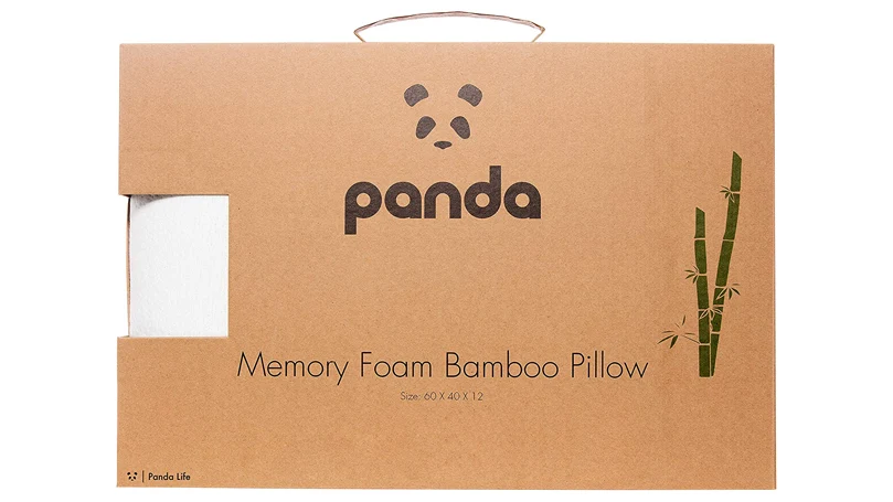 en mage av panda bambu memory foam kudde paket