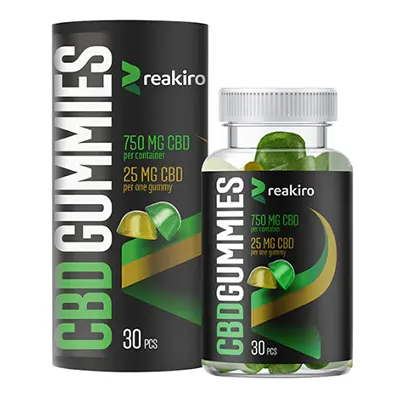 Produktbild för Reakiro CBD 25mg Apple & Lemon Flavour 30 Gummies