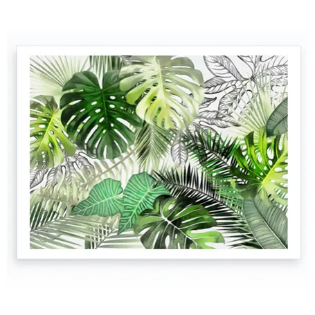 Tropical Foliage 1 Konsttryck